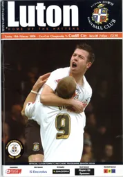 Programme: Luton Town FC vs Cardiff City (14th Feb 2006)