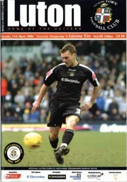 Programme: Luton Town FC vs Leicester City (11th Mar 2006)
