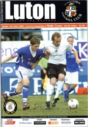 Programme: Luton Town FC vs Derby County (18th Mar 2006)