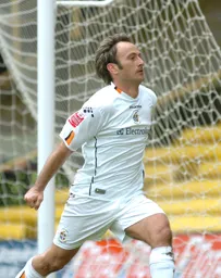 Ahmet Brkovic celebrates his goal