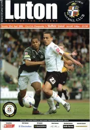 Programme: Luton Town FC vs Sheffield United (22nd Apr 2006)
