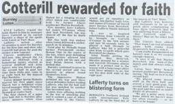 Match Report: Burnley vs Luton Town FC (30th Apr 2006)