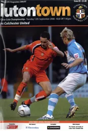 Programme: Luton Town FC vs Colchester United (12th Sep 2006)