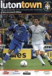 Programme: Luton Town FC vs West Bromwich Albion (23rd Sep 2006)