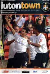 Programme: Luton Town FC vs Birmingham City (14th Oct 2006)