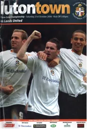 Programme: Luton Town FC vs Leeds United (21st Oct 2006)
