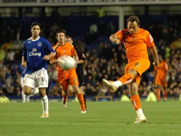 Ahmet Brkovic aims a shot at goal
