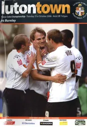Programme: Luton Town FC vs Burnley (31st Oct 2006)