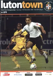 Programme: Luton Town FC vs Queens Park Rangers (11th Nov 2006)