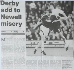 Match Report: Luton Town FC vs Derby County (18th Nov 2006)