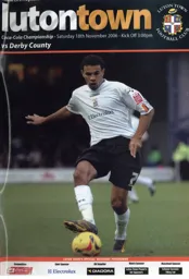 Programme: Luton Town FC vs Derby County (18th Nov 2006)