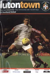 Programme: Luton Town FC vs Southend United (15th Dec 2006)