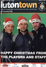 Programme: Luton Town FC vs Coventry City (23rd Dec 2006)