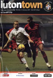 Programme: Luton Town FC vs Cardiff City (1st Jan 2007)