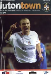 Programme: Luton Town FC vs Queens Park Rangers (23rd Jan 2007)