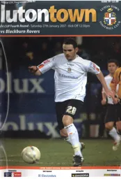 Programme: Luton Town FC vs Blackburn Rovers (27th Jan 2007)
