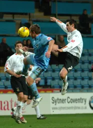 Matt Spring and Chris Birchall go in an ariel duel