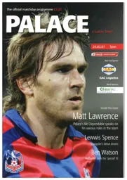 Programme: Crystal Palace vs Luton Town FC (24th Feb 2007)