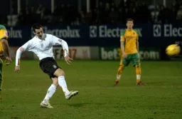 Matt Spring tries his luck from long range