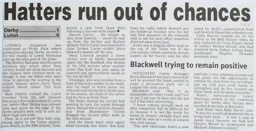 Match Report: Derby County vs Luton Town FC (20th Apr 2007)