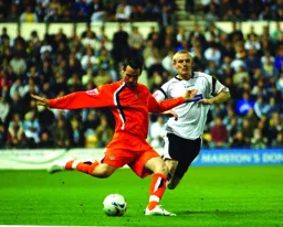 Matt Spring delivers the ball into the danger area