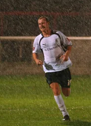 Drew Talbot in the rain