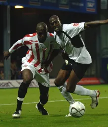 Paul Furlong in a determined mood