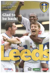 Programme: Leeds United vs Luton Town FC (1st Sep 2007)