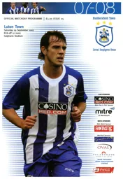Programme: Huddersfield Town vs Luton Town FC (29th Sep 2007)