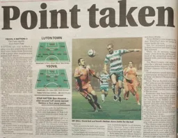 Match Report: Yeovil Town vs Luton Town FC (2nd Oct 2007)