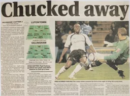 Match Report: Gillingham vs Luton Town FC (9th Oct 2007)