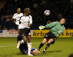 Paul Furlong with the second goal