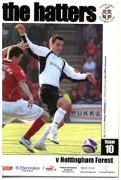 Programme: Luton Town FC vs Nottingham Forest (27th Oct 2007)