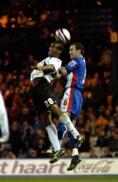 Calvin Andrew in an aerial challenge