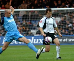 Richard Jackson concentrates on the ball