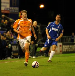 Dave Edwards bursts forwards