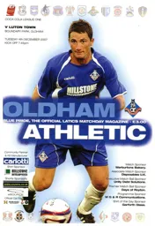 Programme: Oldham Athletic vs Luton Town FC (4th Dec 2007)