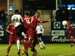Calvin Andrew scores the winning goal