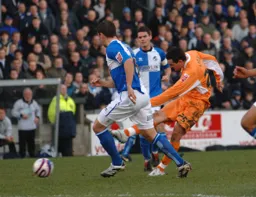 Matthew Spring strikes at goal