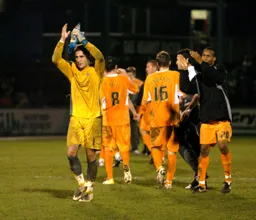 Dean Brill applauds the fans