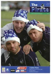 Programme: Bristol Rovers vs Luton Town FC (26th Dec 2007)