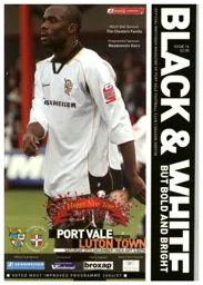 Programme: Port Vale vs Luton Town FC (29th Dec 2007)