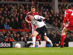 David Bell chases the ball