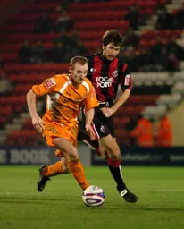 Drew Talbot sheilds the ball