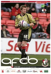 Programme: Bournemouth vs Luton Town FC (22nd Jan 2008)