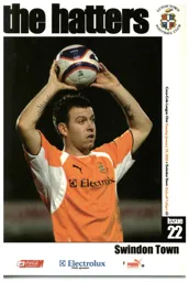 Programme: Luton Town FC vs Swindon Town (29th Jan 2008)