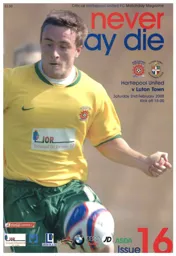 Programme: Hartlepool United vs Luton Town FC (2nd Feb 2008)