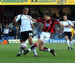 Calvin Andrew loses the ball