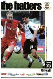 Programme: Luton Town FC vs Millwall (26th Feb 2008)