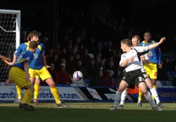 Paul McVeigh and Drew Talbot watch on hopefully